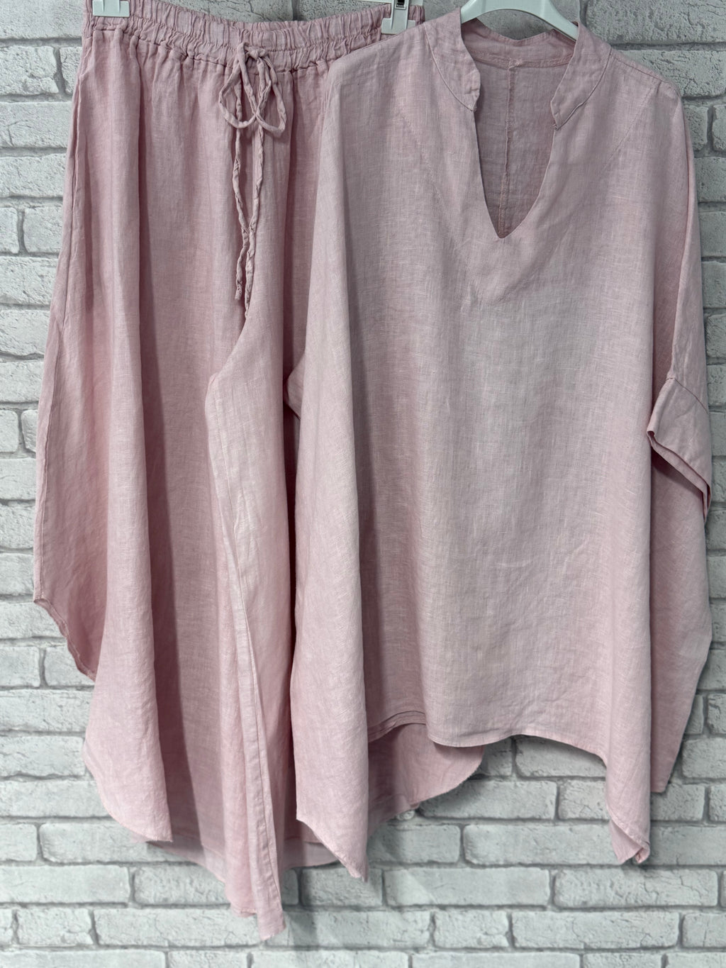 Oversize Λινό Σετ