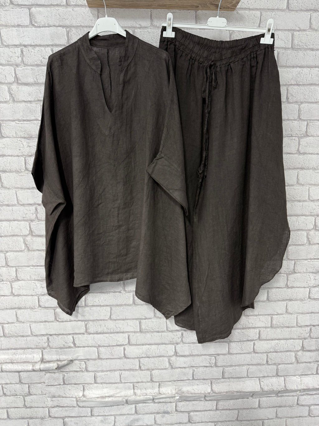 Oversize Λινό Σετ