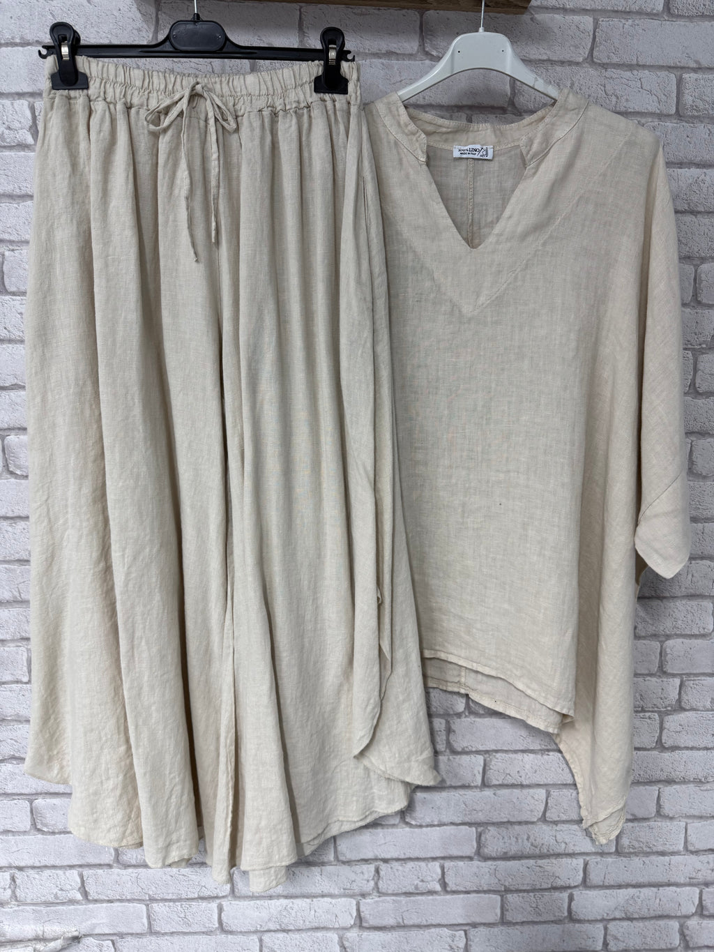 Oversize Λινό Σετ