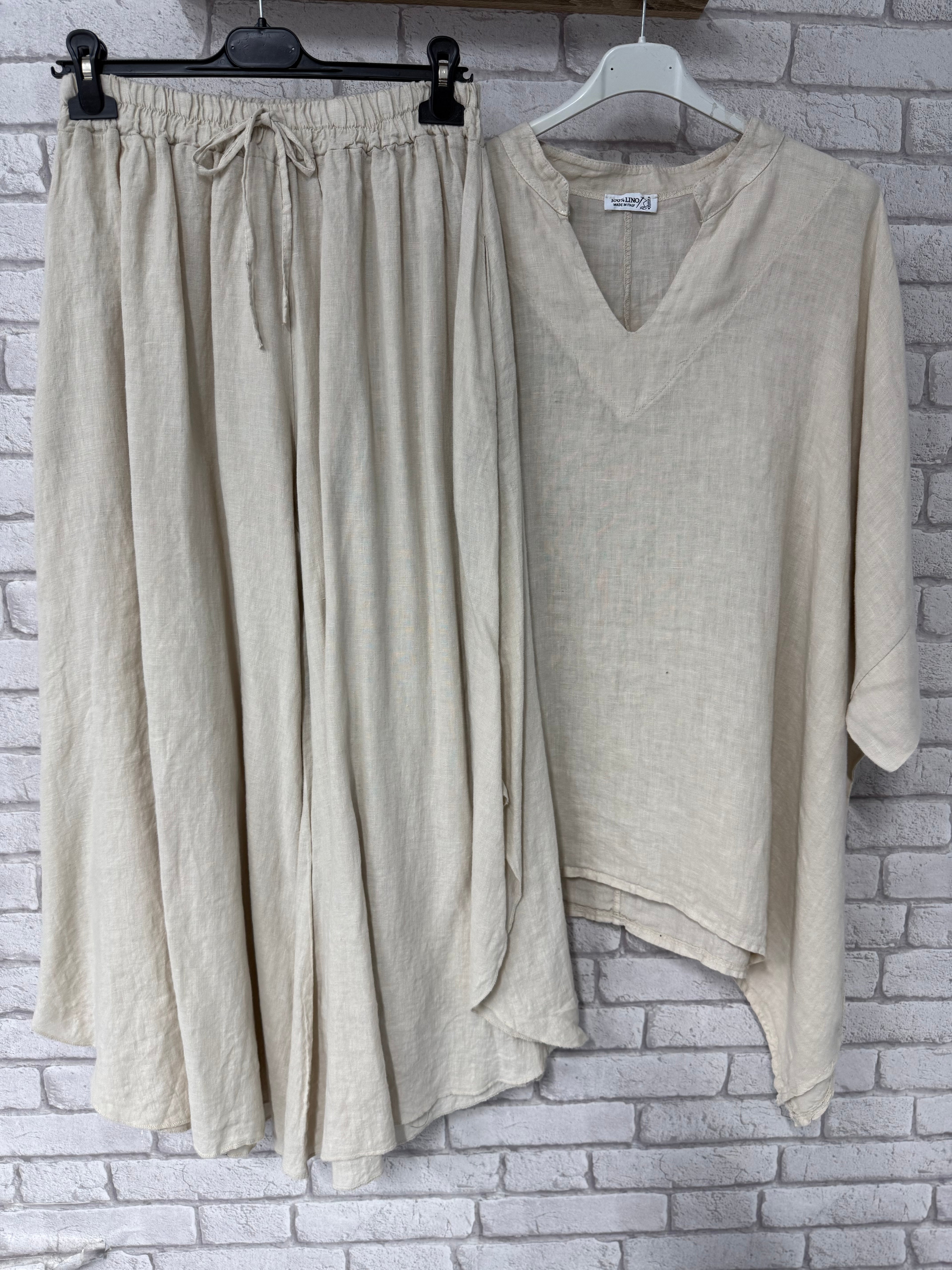 Oversize Λινό Σετ