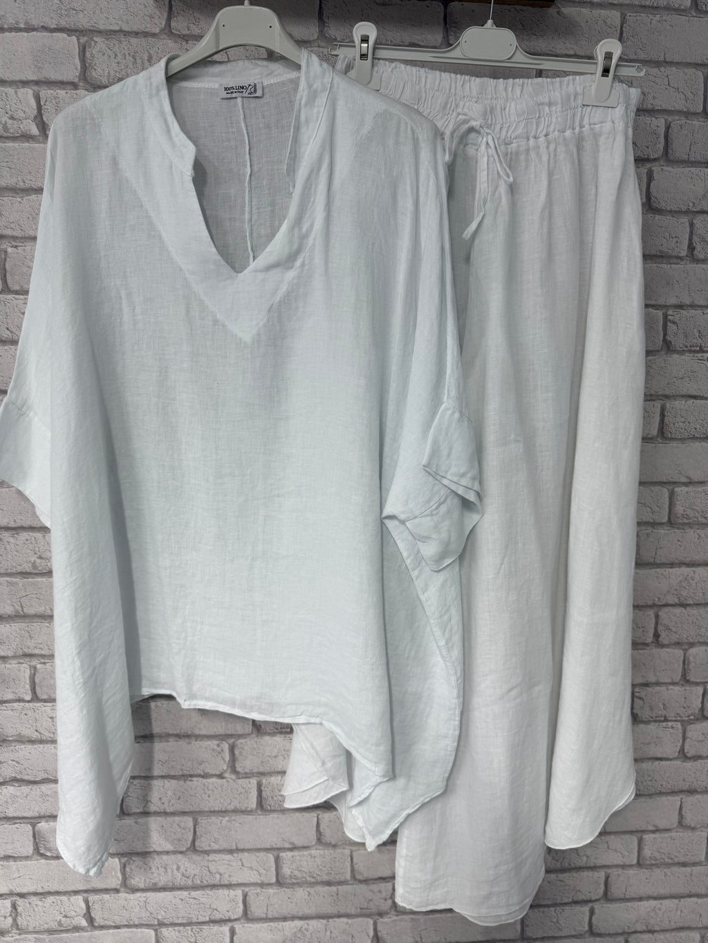 Oversize Λινό Σετ