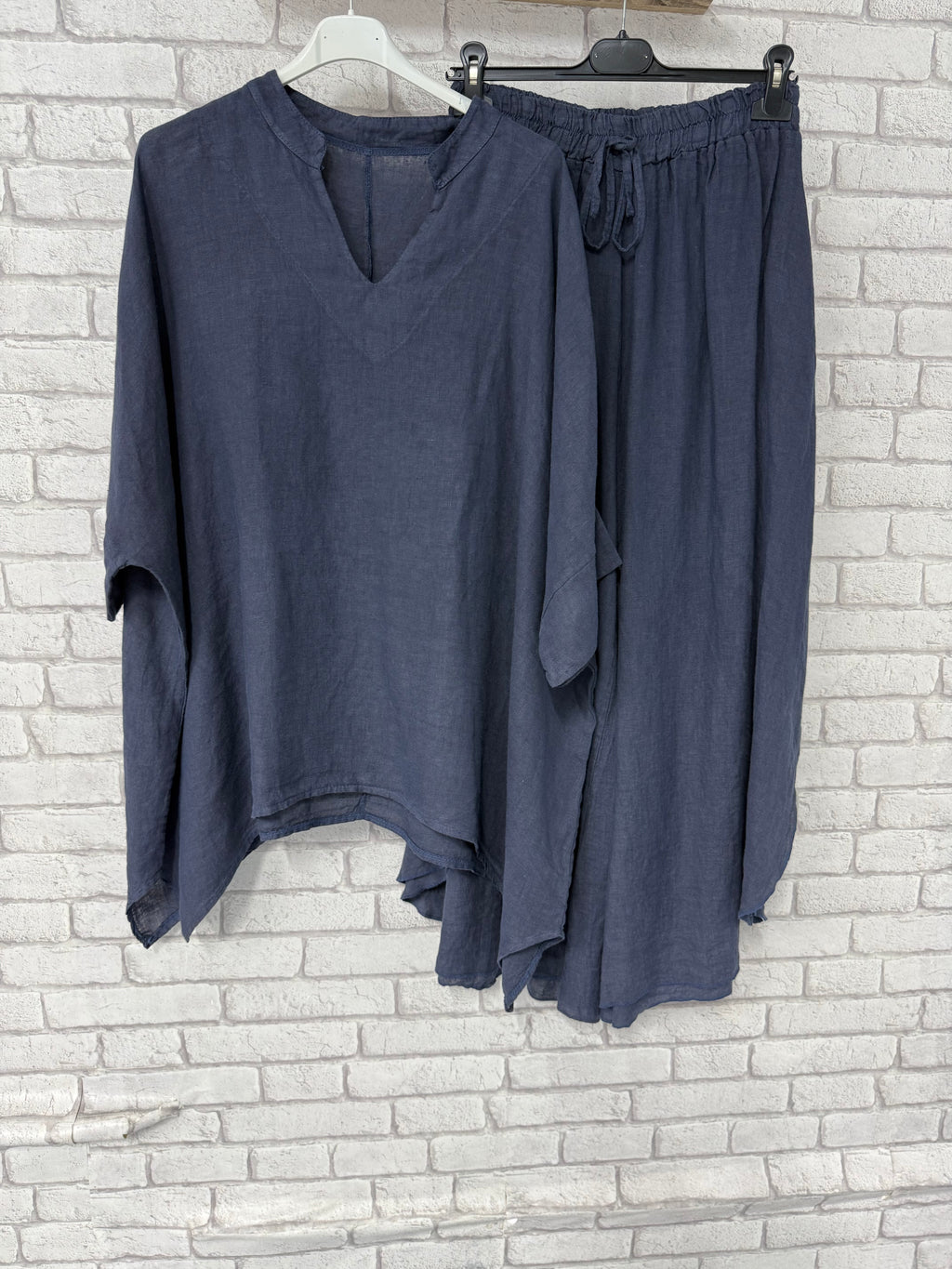 Oversize Λινό Σετ