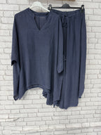 Oversize Λινό Σετ