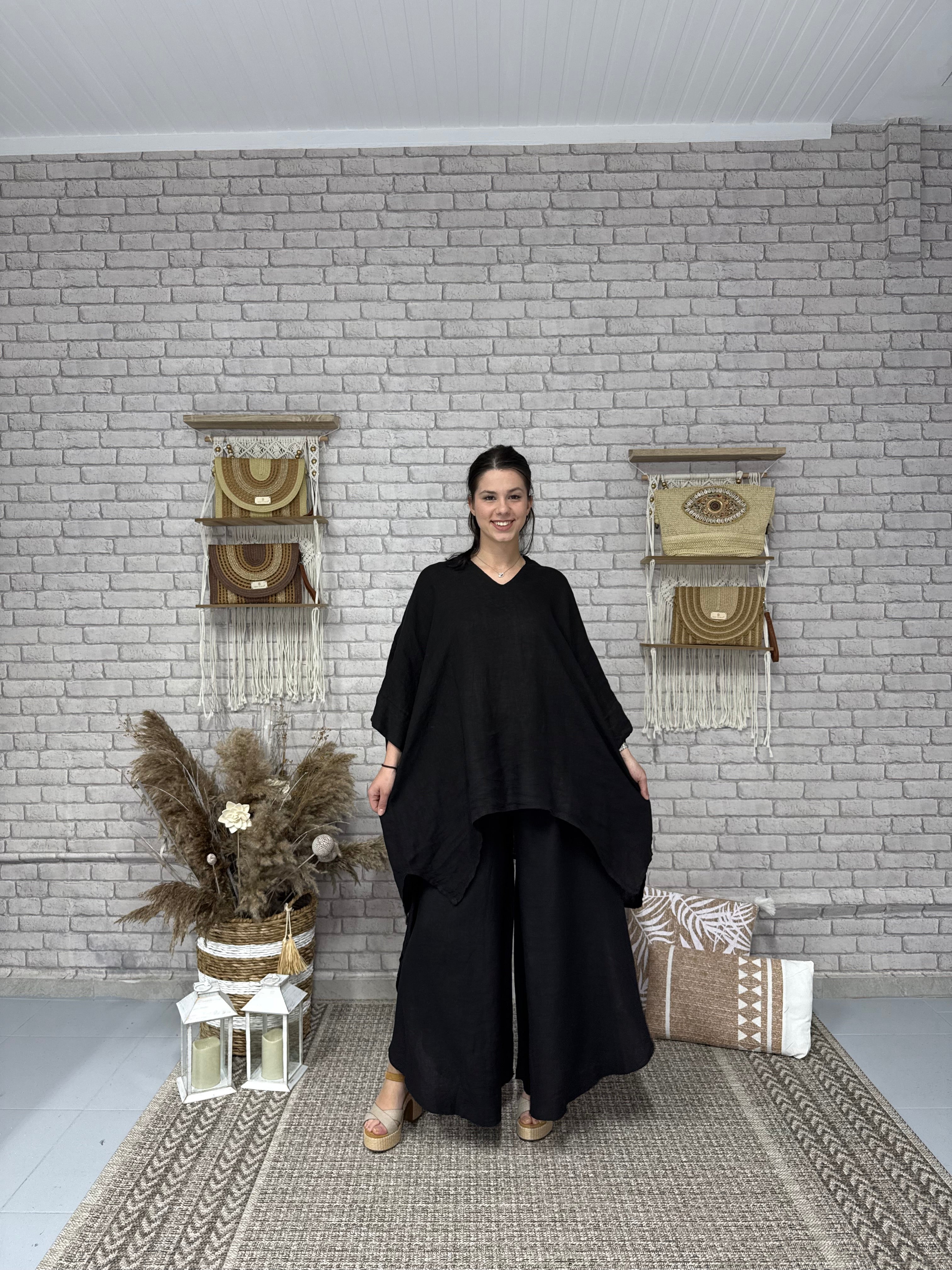 Oversize Λινό Σετ