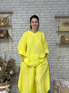 Oversize Λινό Σετ