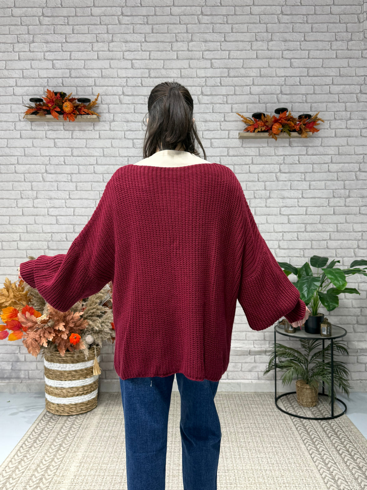 Πλεκτή Oversize Zακέτα σε διάφορα χρώματα