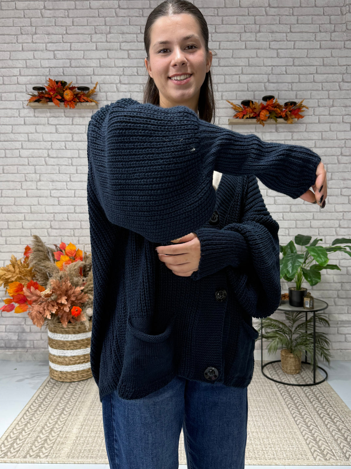 Πλεκτή Oversize Zακέτα σε διάφορα χρώματα