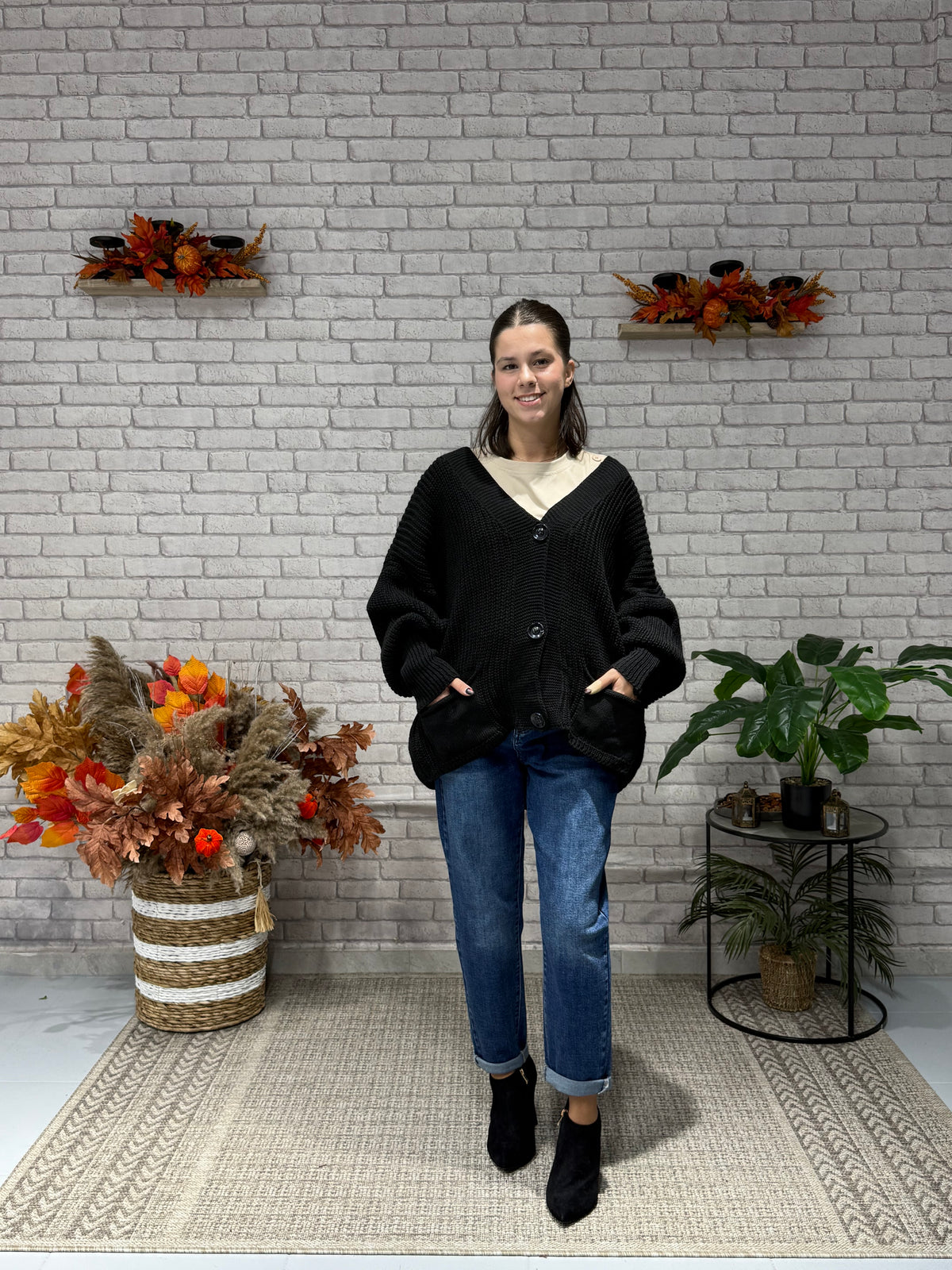 Πλεκτή Oversize Zακέτα σε διάφορα χρώματα