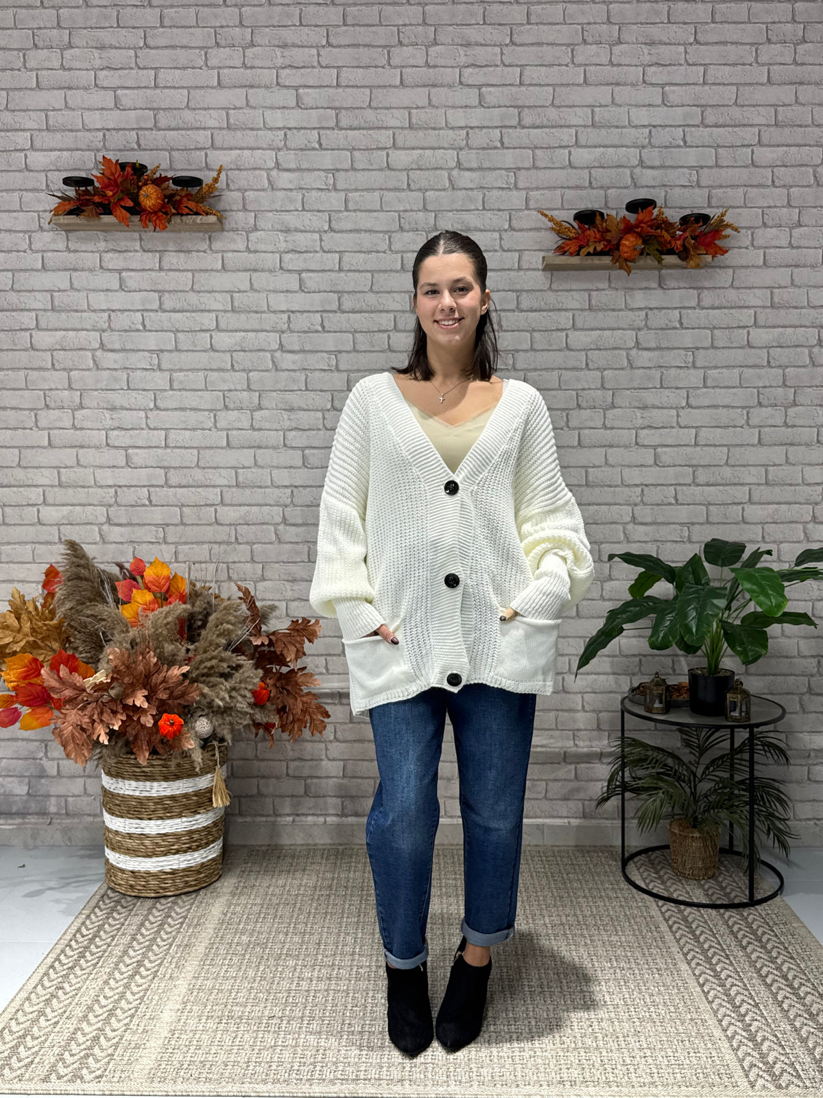 Πλεκτή Oversize Zακέτα σε διάφορα χρώματα
