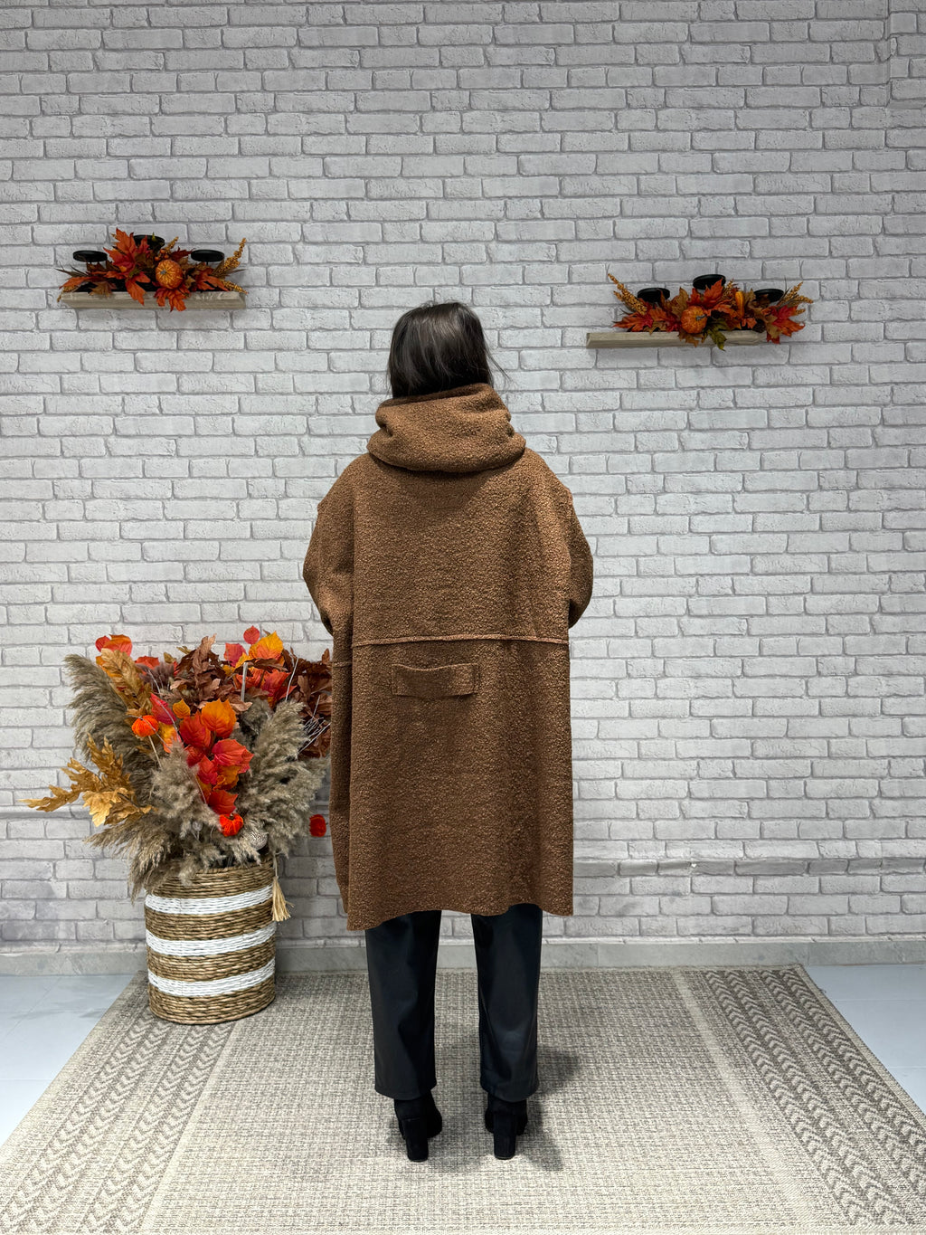 Oversize Μπουκλέ παλτό σε διάφορα χρώματα