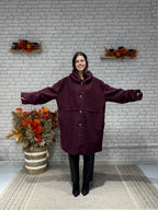 Oversize Μπουκλέ παλτό σε διάφορα χρώματα