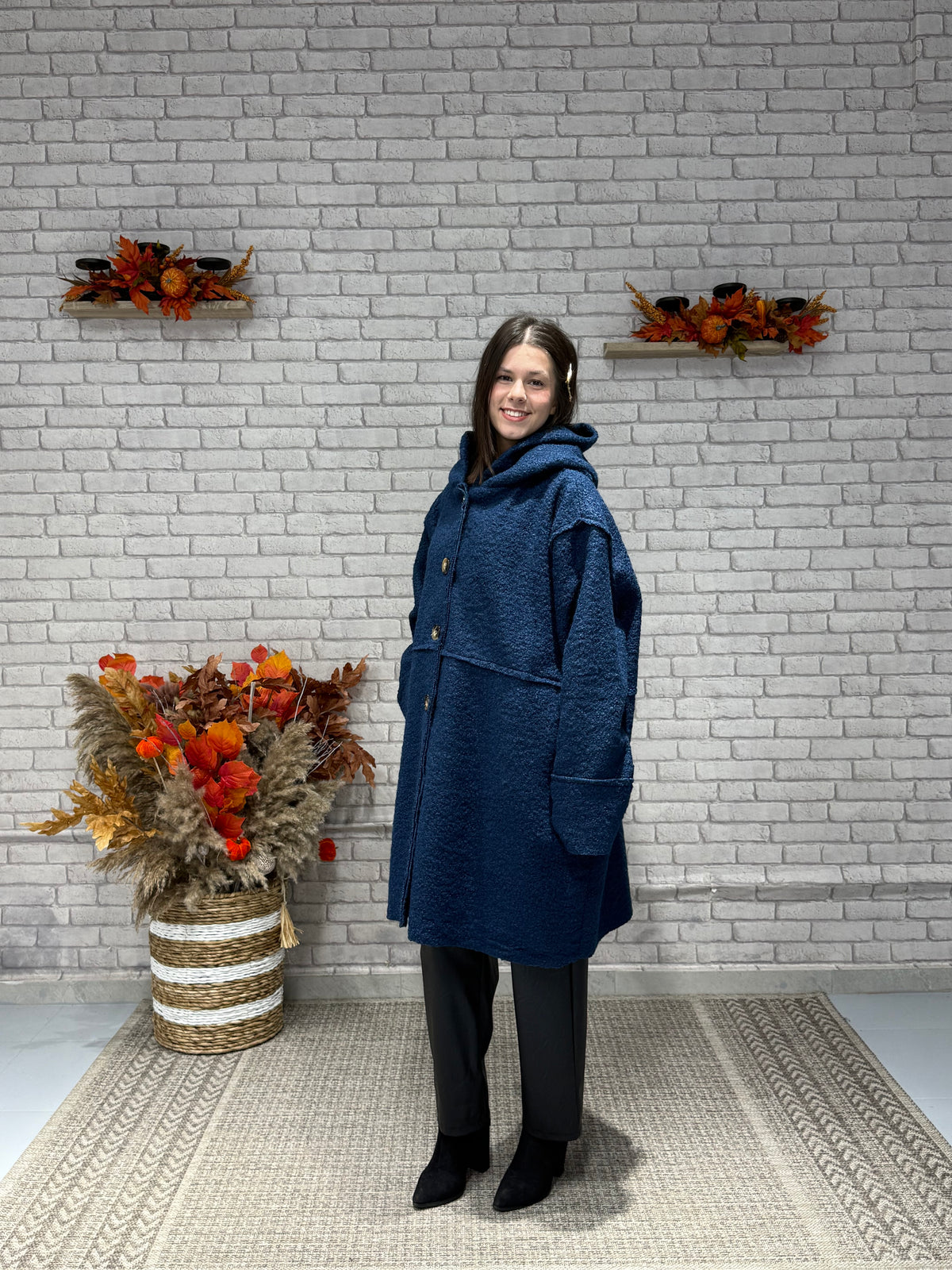 Oversize Μπουκλέ παλτό σε διάφορα χρώματα