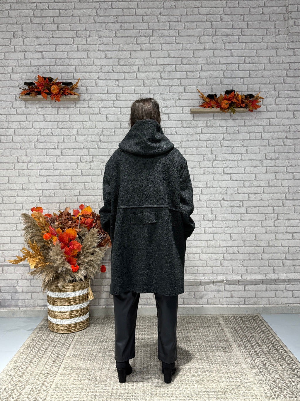 Oversize Μπουκλέ παλτό σε διάφορα χρώματα